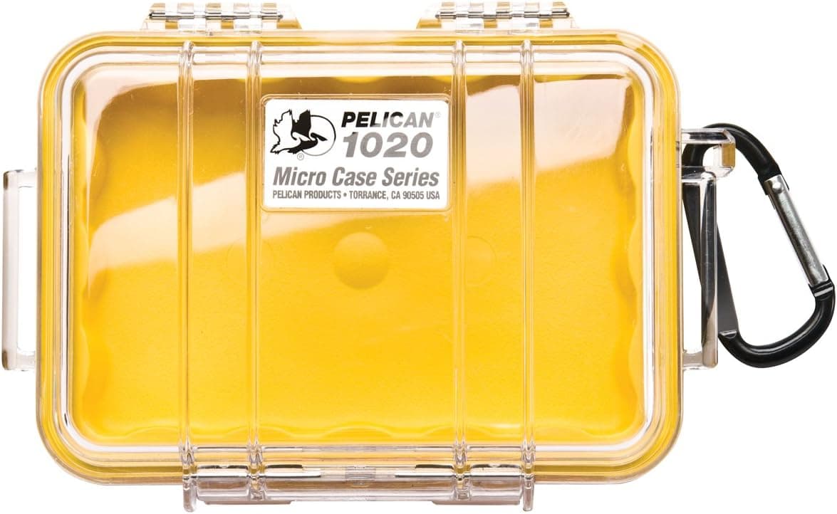 Pelican 1020 Micro Case (Yellow/Clear)