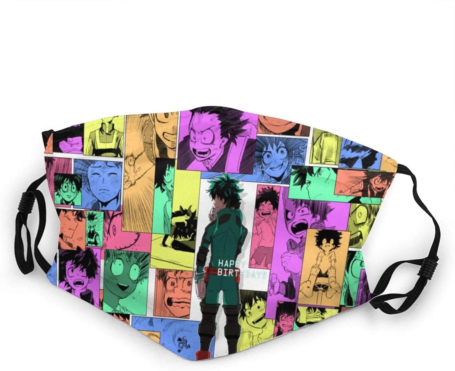 oryee Kids Anime Cloth Face Covers,Naruto Sasuke Reusable Breathable Adjustable Dust Mouth Bandanas Outdoor School for Child