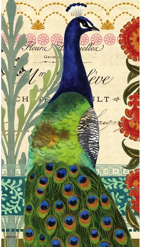 Proud Peacocks Guest Napkin