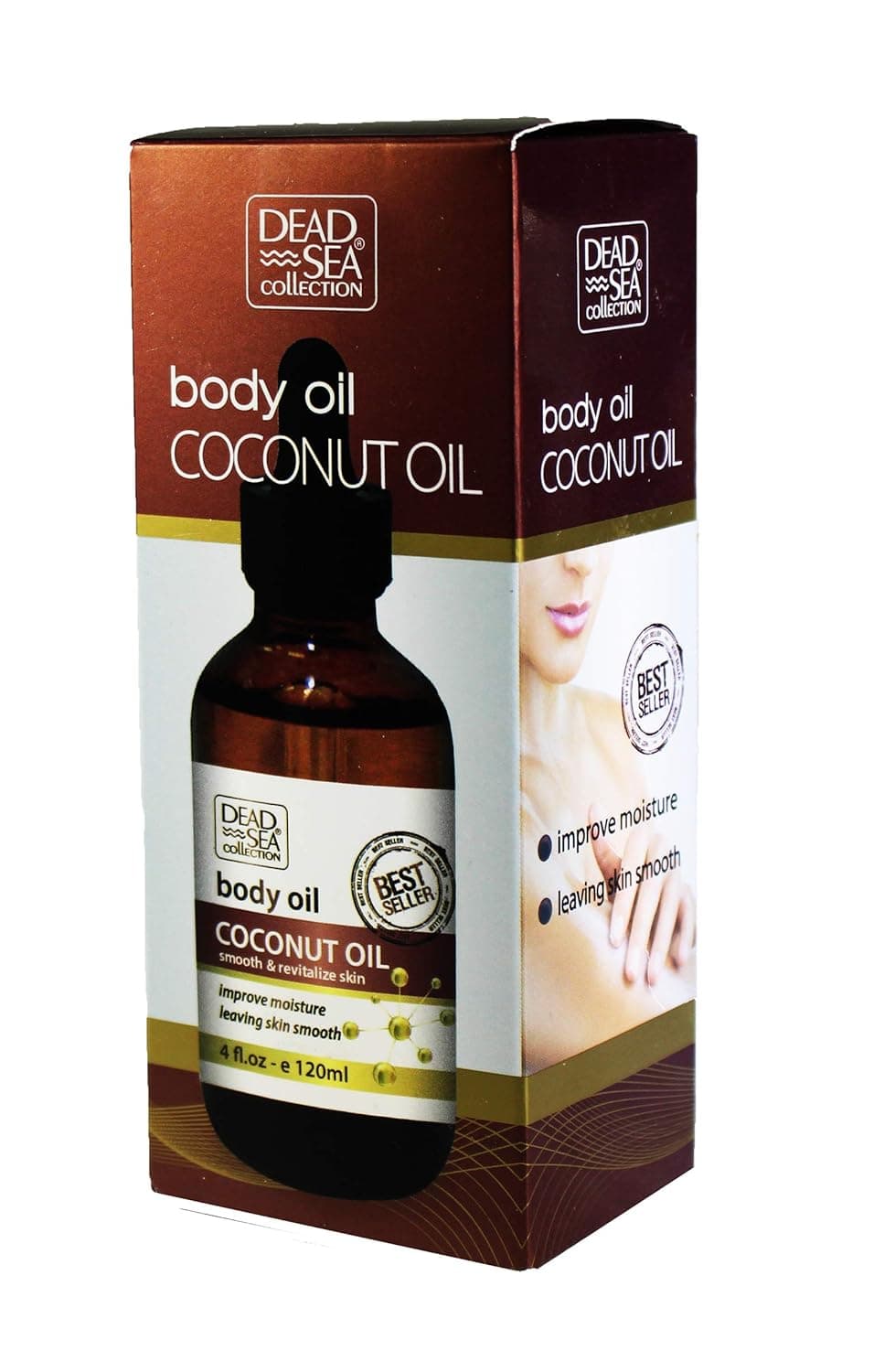 Body Oil Coconut Oil, Dead Sea Collection | To Smooth and Revitalize Skin 4 fl oz