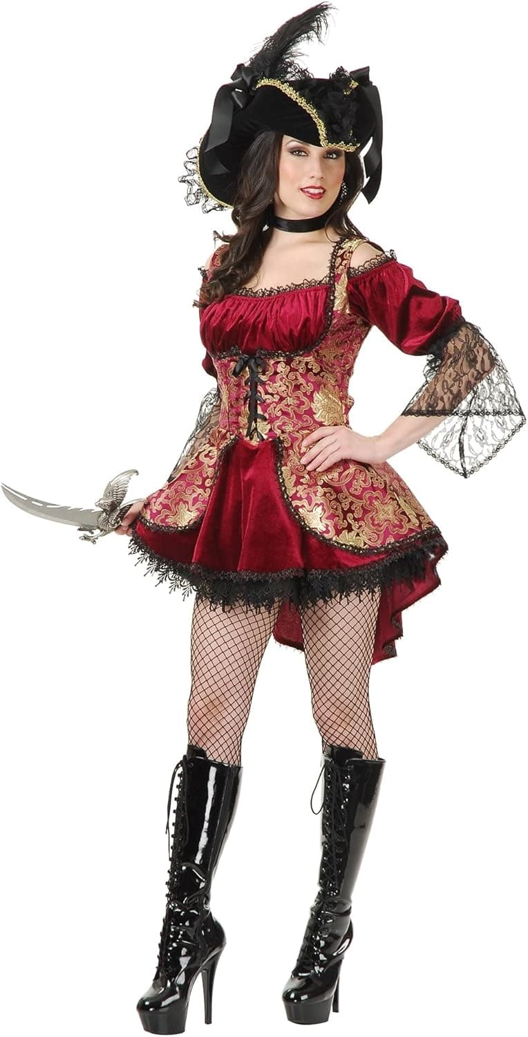 Charades Women's Exotic Pirate Queen Costume