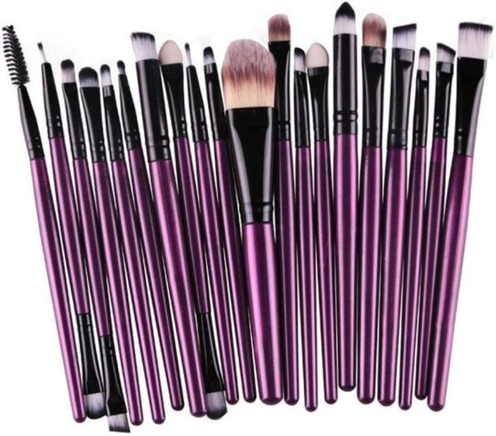 Ninasill Hot Brush, Exclusive 20pcs/Set Makeup Brush Set Tools Make-up (Purple)