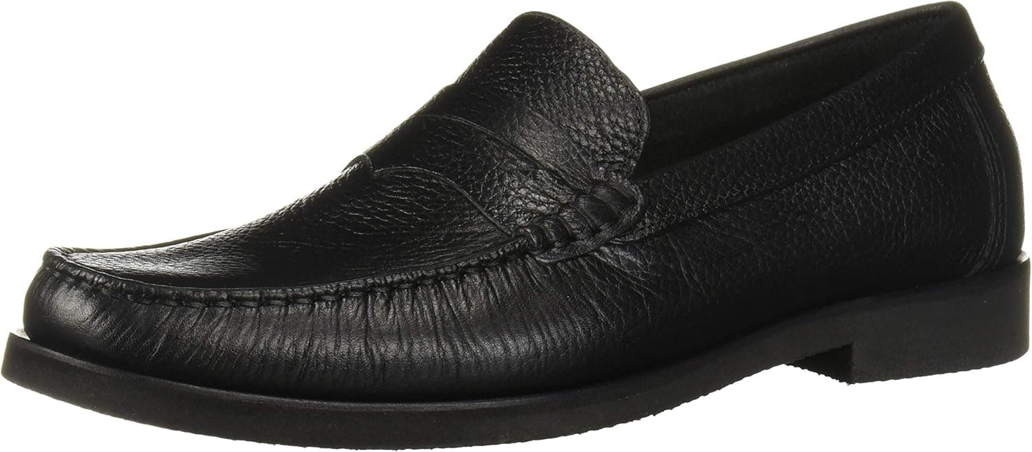 Driver Club USA Men's Leather Made in Brazil Rubber Sole Penny Loafer