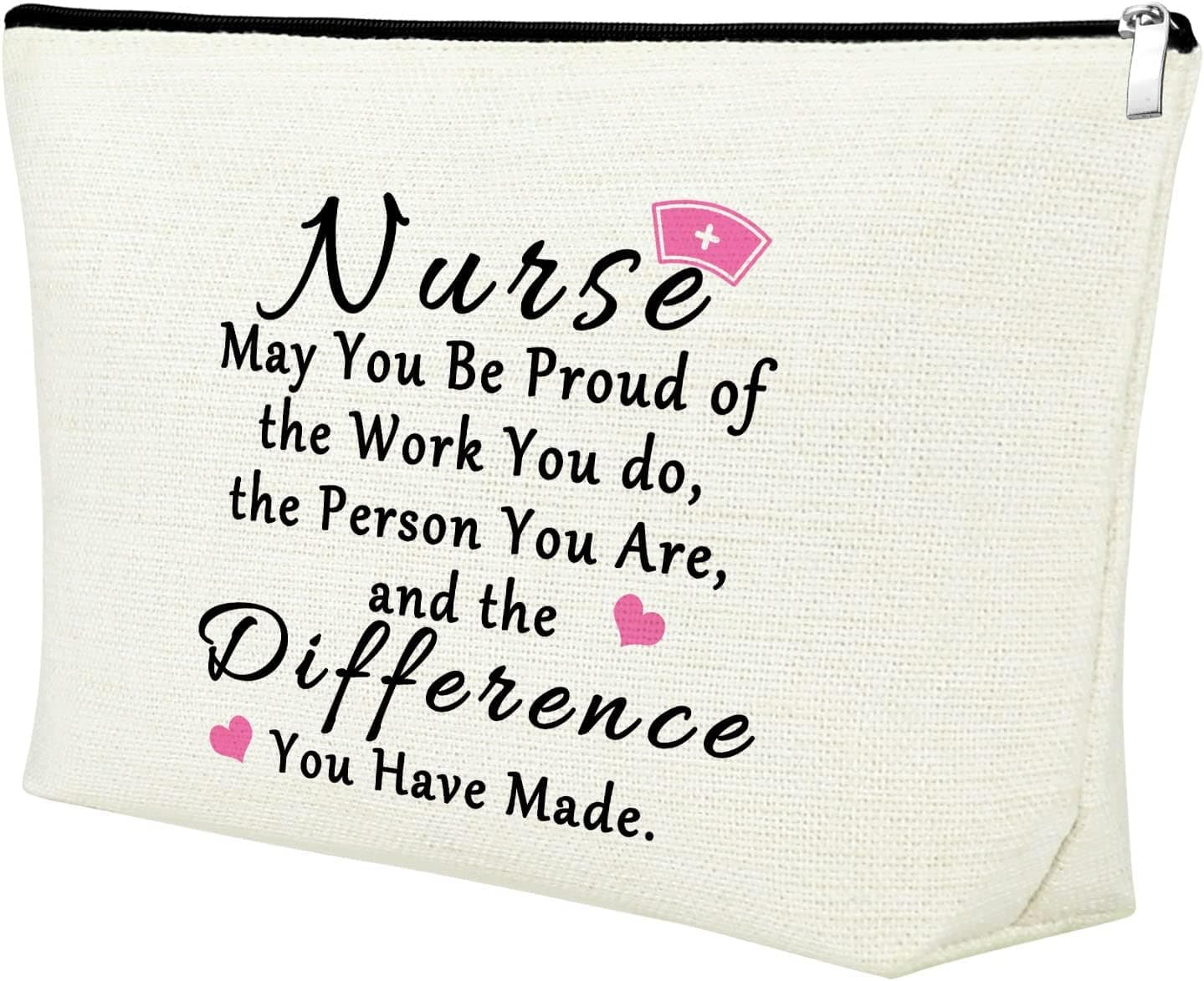International Nurses Day Gifts Nurse Gifts for Women Makeup Bag Nurses Week Gifts Nursing School Supplies Gifts Nurse Appreciation Birthday Retirement Gift Nurse Practitioner Gifts Thank You Gift