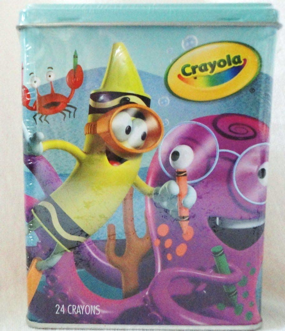 Crayola Imagination Tin Crayons - Sea (w/ 24 ct Crayons)