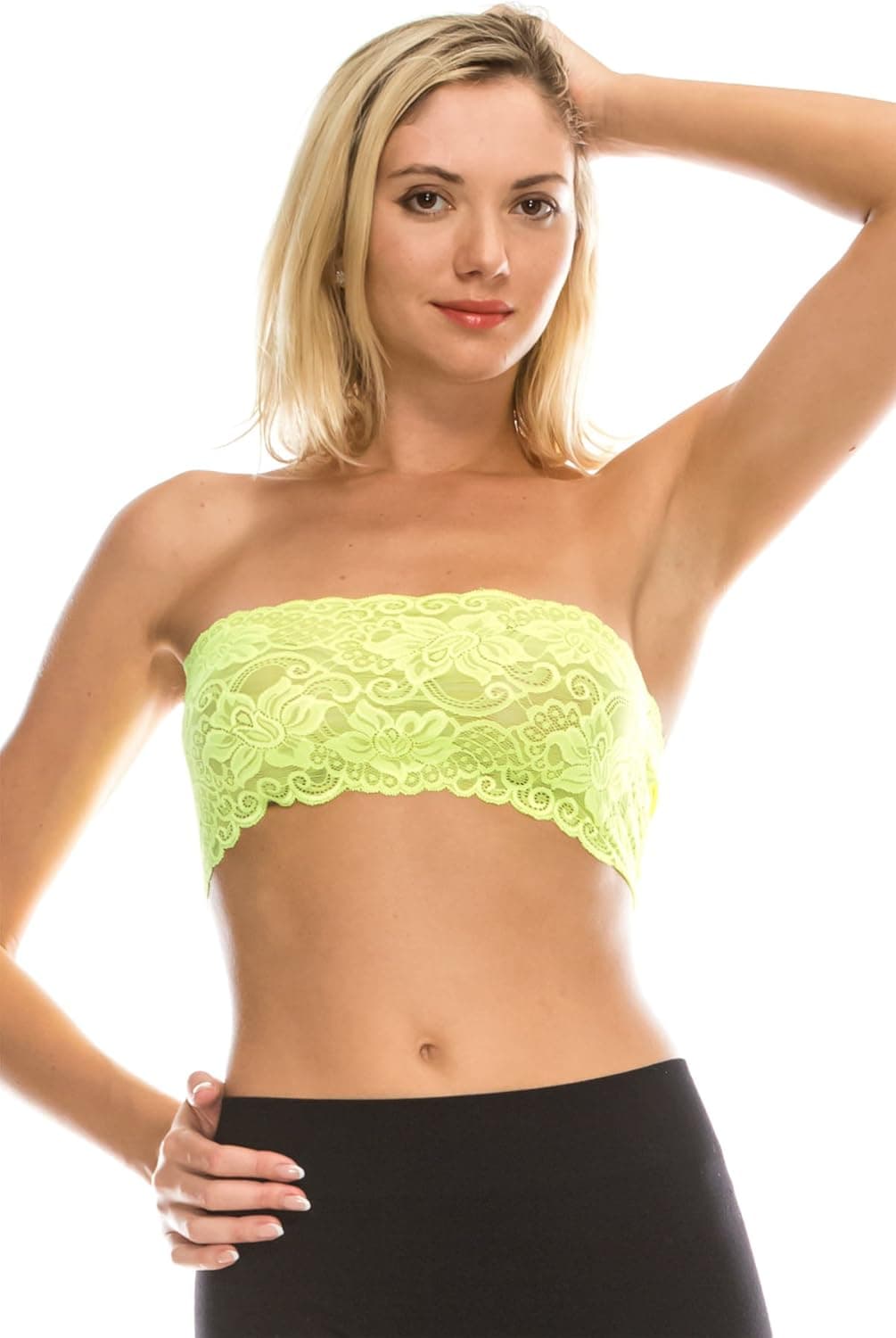 Kurve Seamless Lace Reversible Bandeau Tube Top (Made Love in the USA)