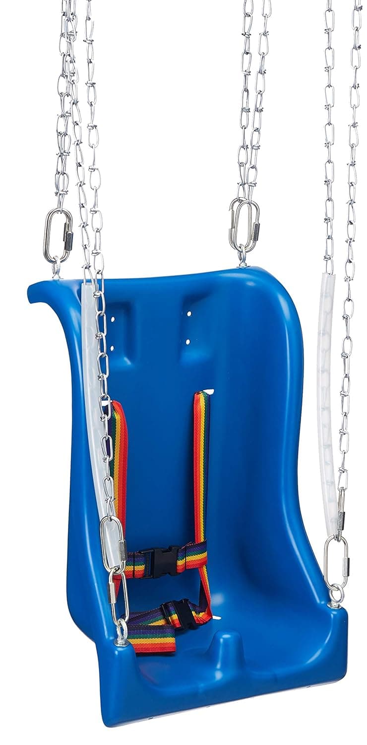 Skillbuilders 30-1590 Full Support Swing Seat with Pommel and Chain, Small