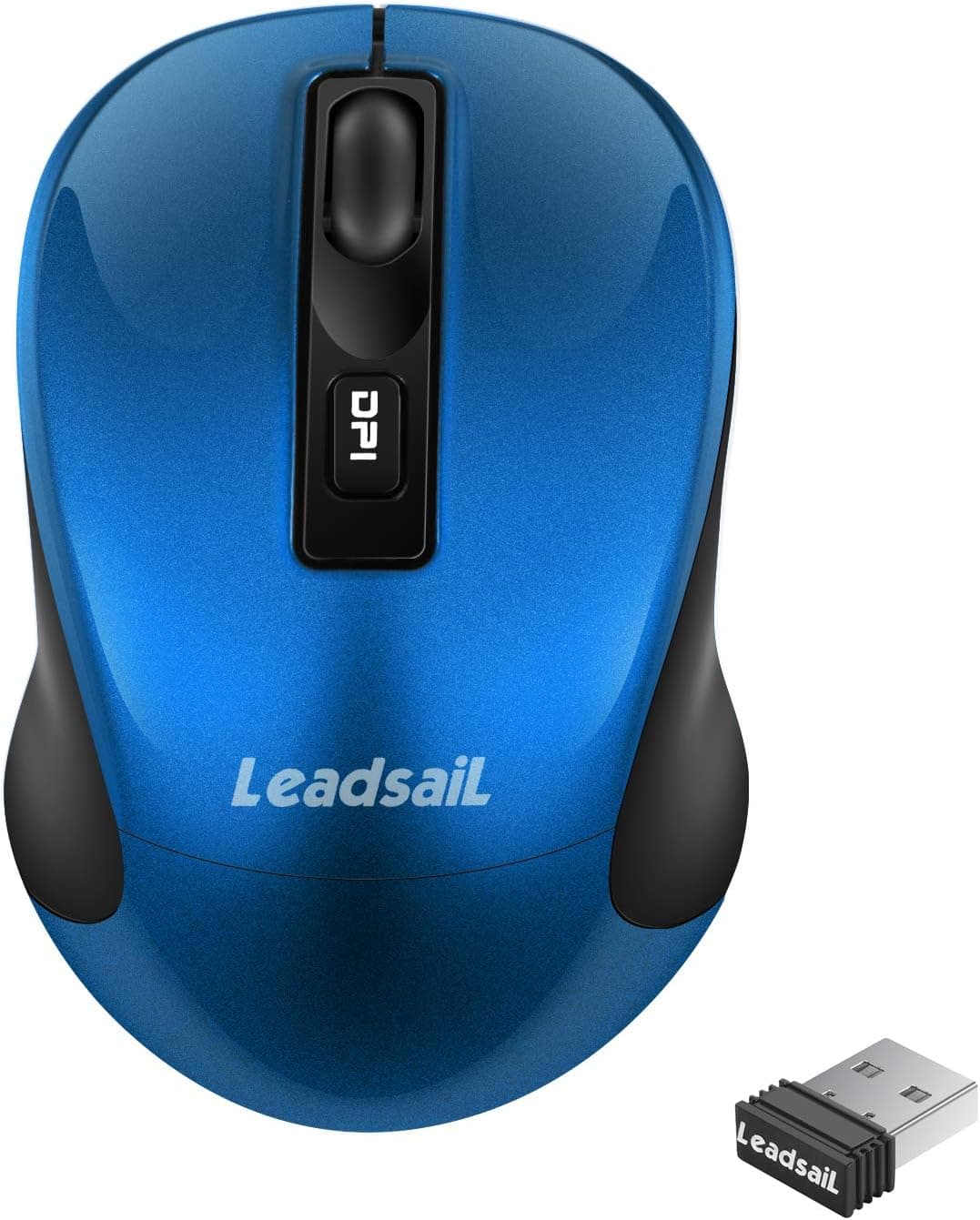LeadsaiL Silent Click Mouse (Light Blue)