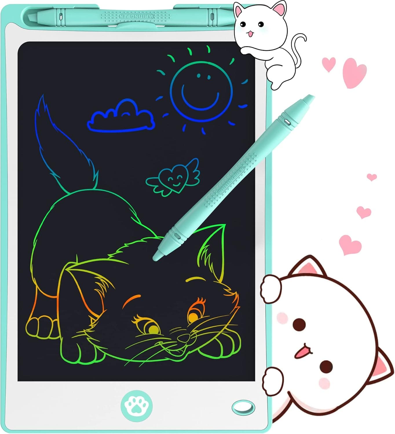 LCD Writing Tablet Board, Hockvill Toys 10 inch Colorful Doodle Drawing Tablet Pad Erasable Reusable Electronic, Toys for 3 4 5 6 7 8 Year Old Girls Boys Kids ,Toddler Educational & Learning Birthday