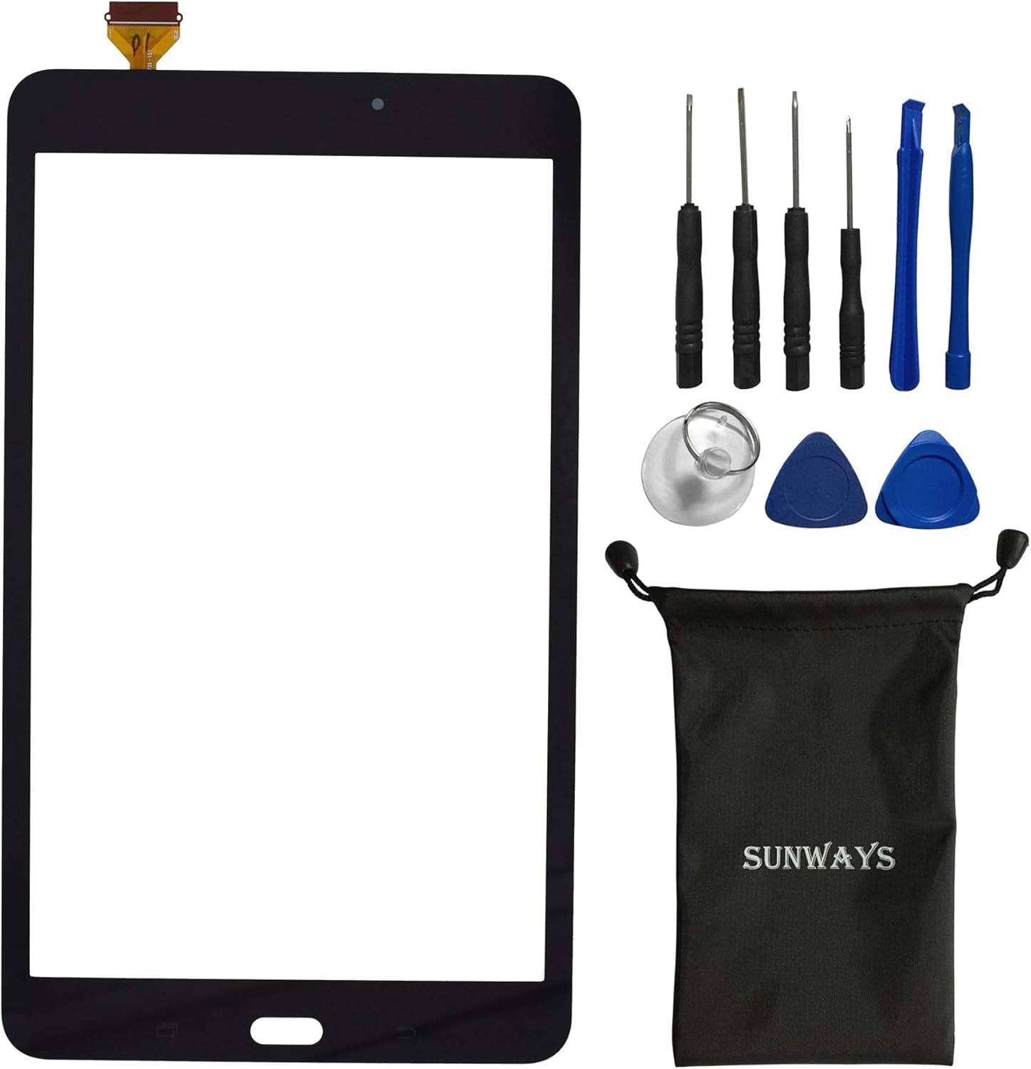 sunways Replacement Touch Screen and Digitizer Compatible with Samsung Galaxy Tab A 8.0 2017 T380 Tab A2 S WiFi(Black)