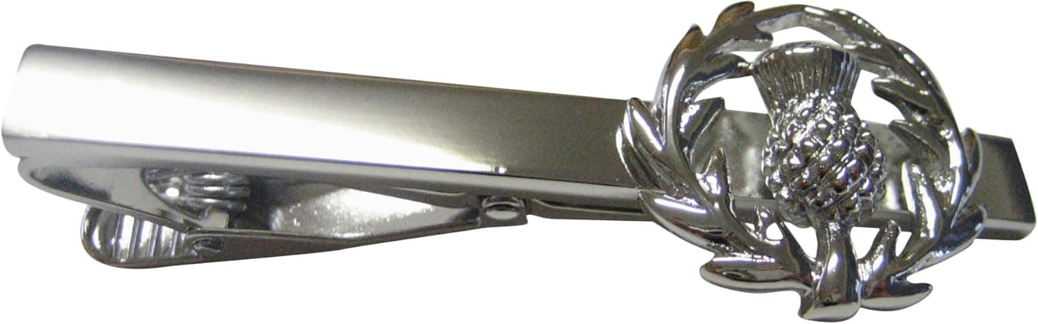 Scottish Thistle Tie Clips