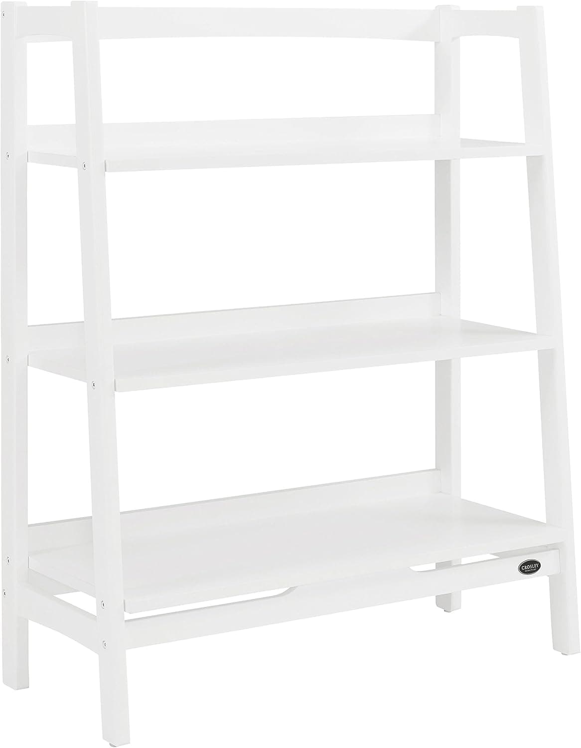 Crosley Furniture Landon Wide Etagere Bookcase, White