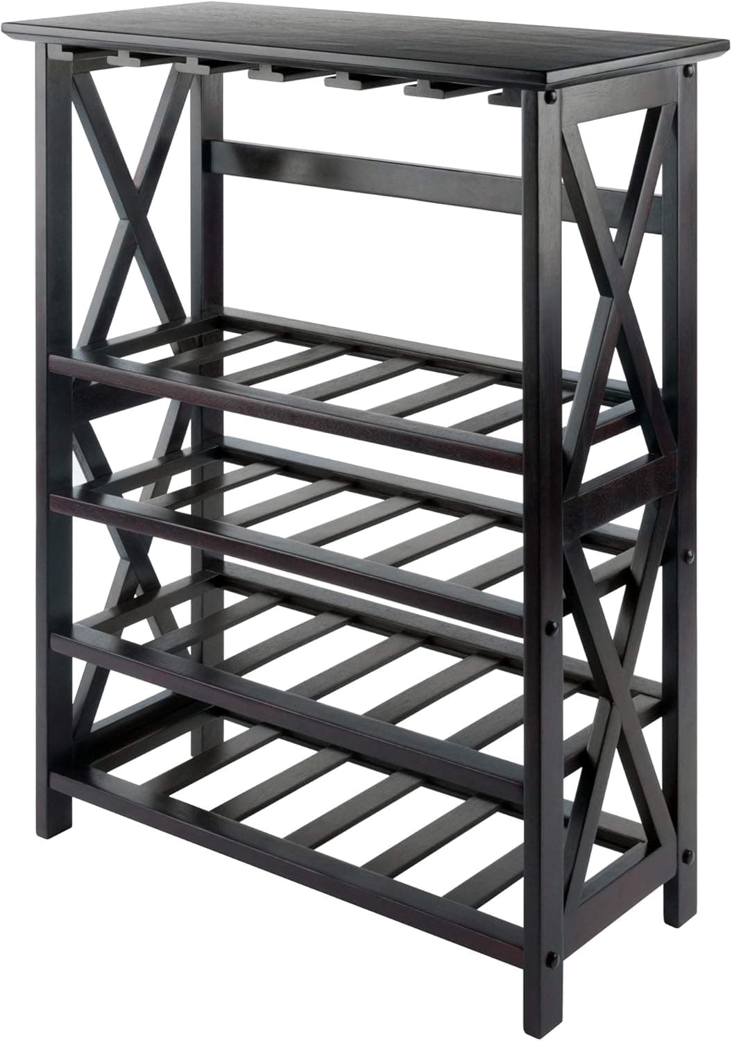 Winsome Rio Wine Storage, 28.74" W x 35.71" H x 13.39" D, Espresso
