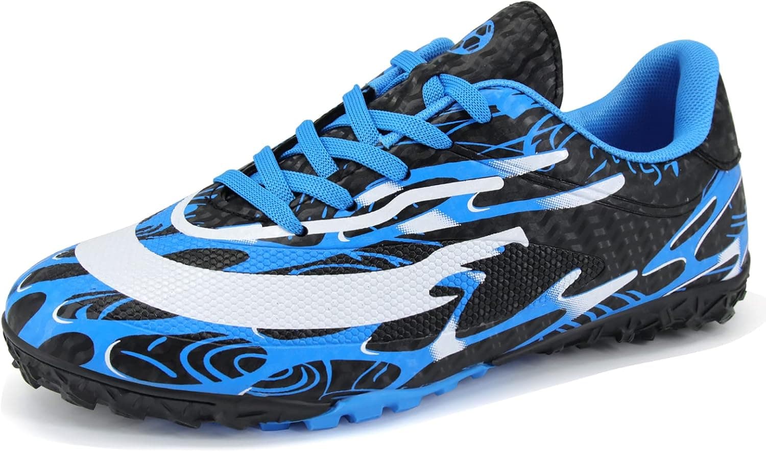 Rhyme-Zeal Mens Soccer Shoes Athletic Turf Football Cleats Professional Indoor Outdoor Sneakers