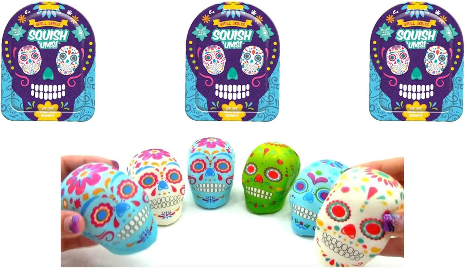 Bulls i Toy Squish 'Ums Skull Series 3 Blind Bags