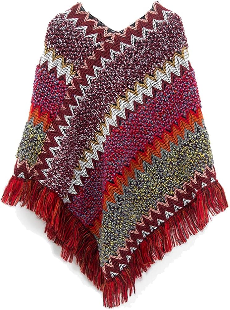 Ponchos for Women, Womens Ponchos and Wraps Winter Retro Stylish Poncho Shawl for Women
