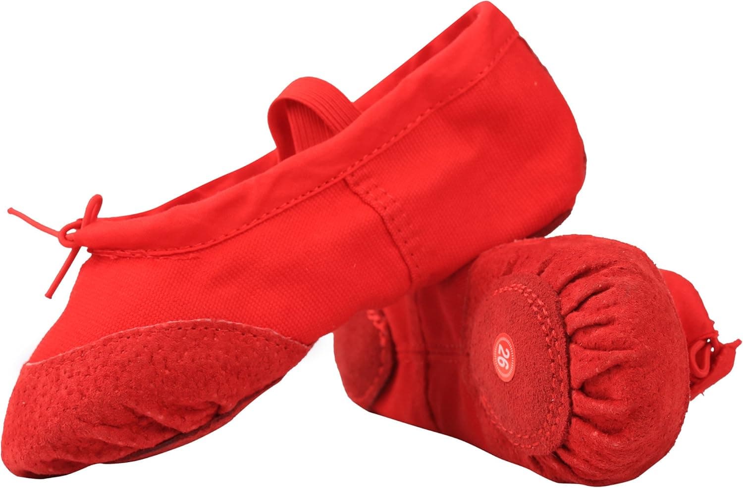 LONSOEN Ballet Slipper Shoes Stretch Satin Ballerinas Dance Yoga Flats with Pure Ribbons for Girls (Toddler/Little Kid/Big Kid