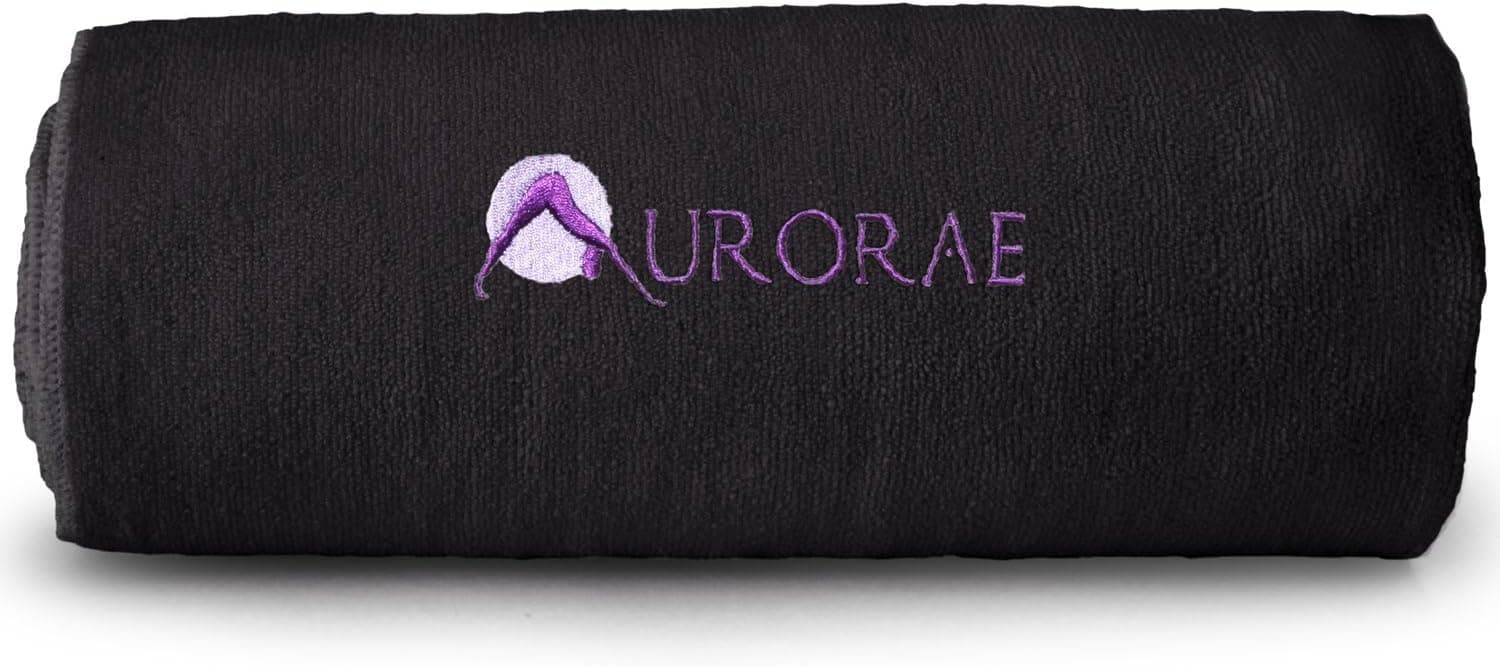 AURORAE Non Slip Hot Microfiber Yoga Mat Towel
