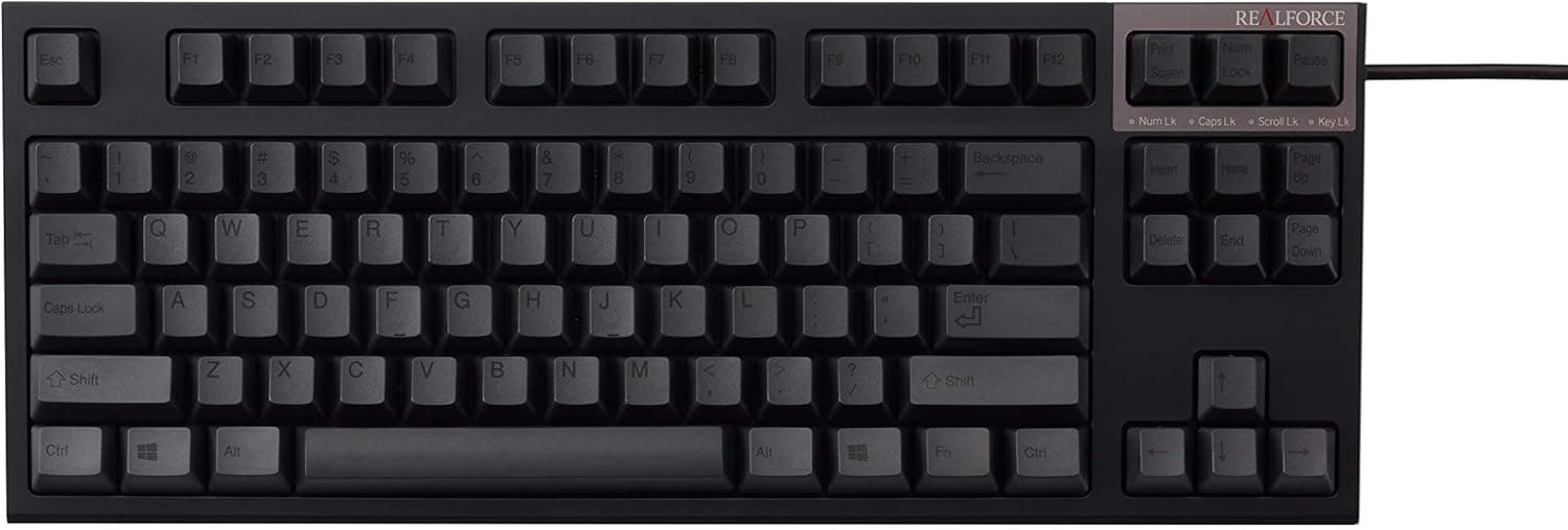 Realforce R2 Keyboard (Tenkeyless, Black, Mixed Key Weight) (Renewed)
