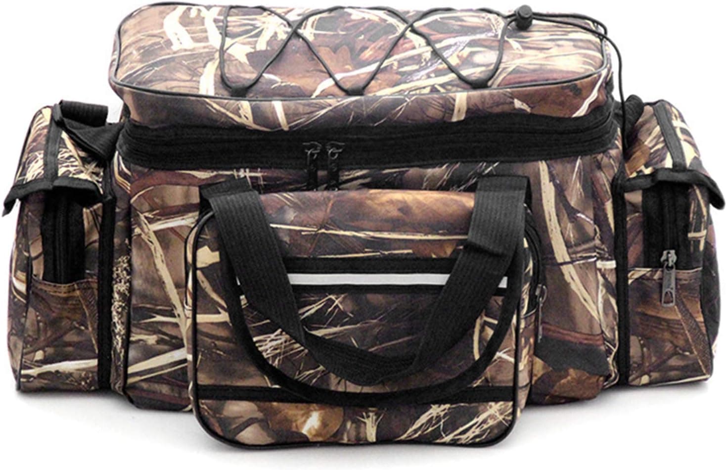 Ourbool Fishing Tackle Bag，Large Waterproof Fishing Tackle Storage Bag with Padded Shoulder Strap，Suitable for 3600 Tackle Box and Pliers Storage