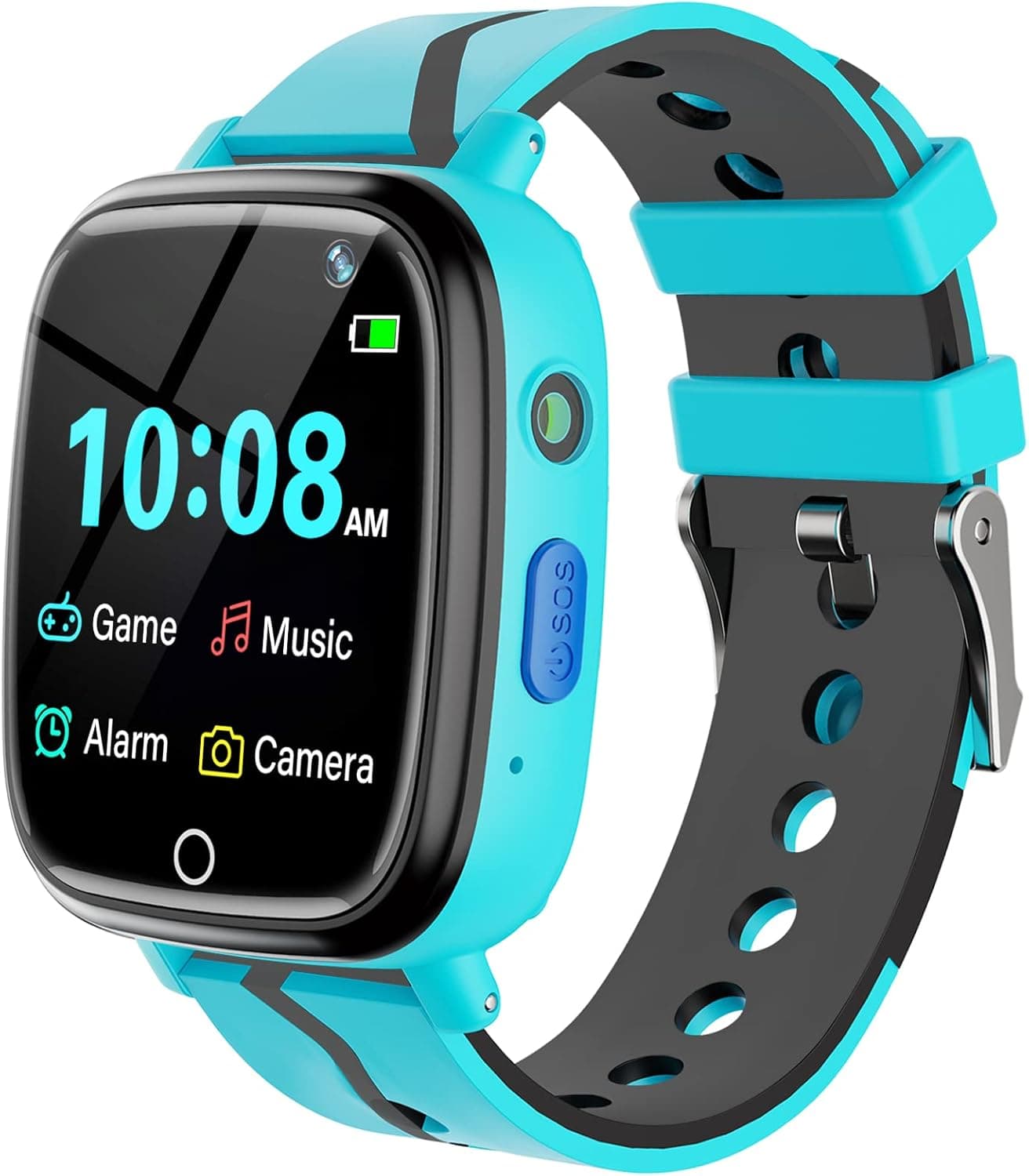 Kids Smart Watch Girls Boys - Smart Watch for Kids Watches for Ages 4-12 Years with 14 Puzzle Games Music Video Alarm Calculator Flashlight Children Learning Toys Birthday Gifts Toddler Watch (Blue)