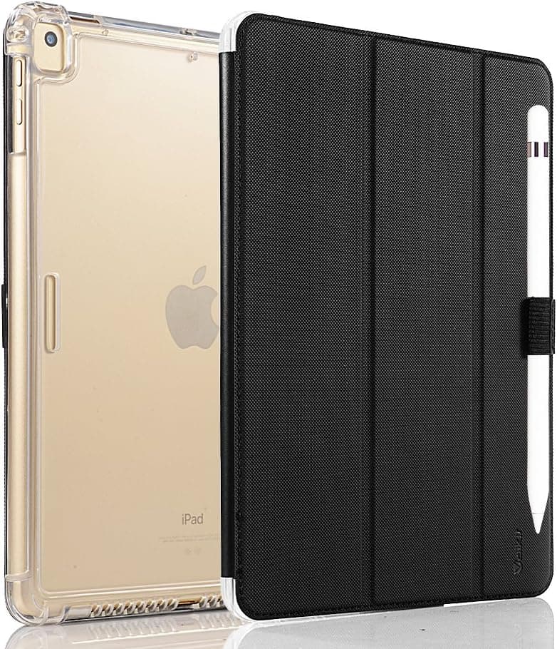 Valkit iPad Pro 9.7 Case 2016 (Old Model), Smart Slim Stand Translucent Frosted Back Cover for Apple iPad Pro 9.7 Inch (A1673 A1674 A1675) with Auto Wake/Sleep, Black