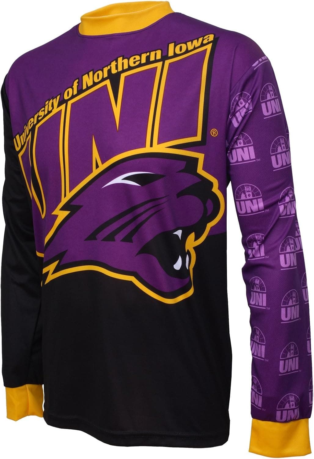 NCAA Northern Iowa Panthers Long Sleeve Performance BMX Jersey Boys'