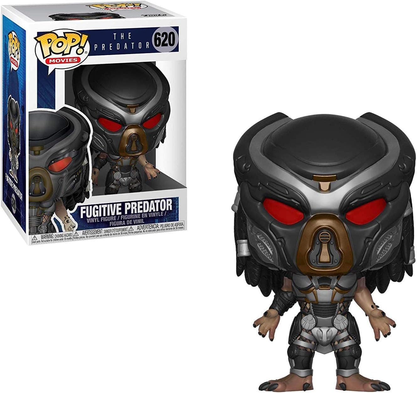 Funko Fugitive Predator: Predator x POP! Movies Vinyl Figure & 1 PET Plastic Graphical Protector Bundle [#620/31299 - B]