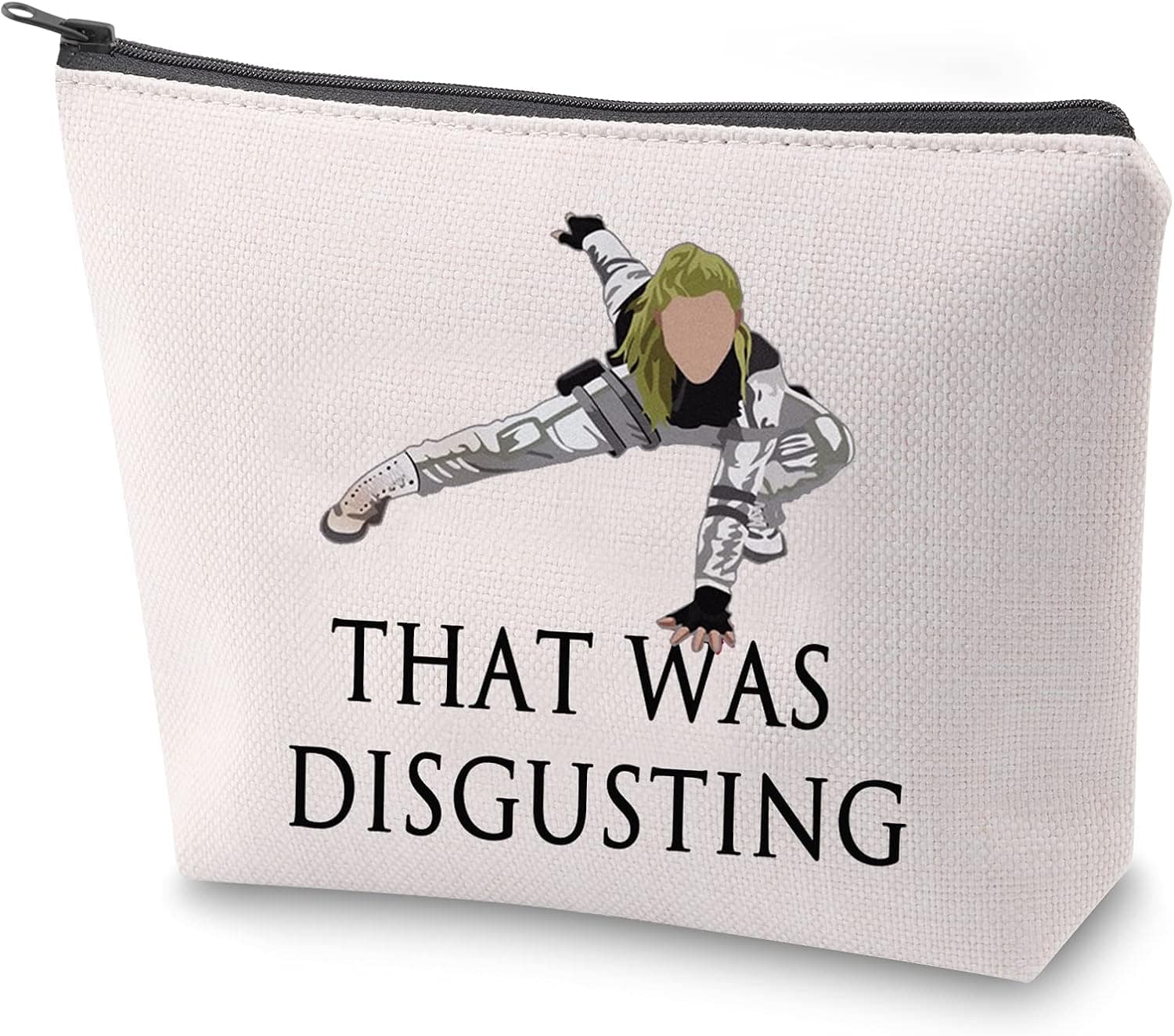 ZJXHPO That Was Disgusting Makeup Bag Inspire Gift 2021 Movie Inspired Zipper Pouch Gift Cosmetic Bag Travel Case Survival Kit (That Was Disgusting)