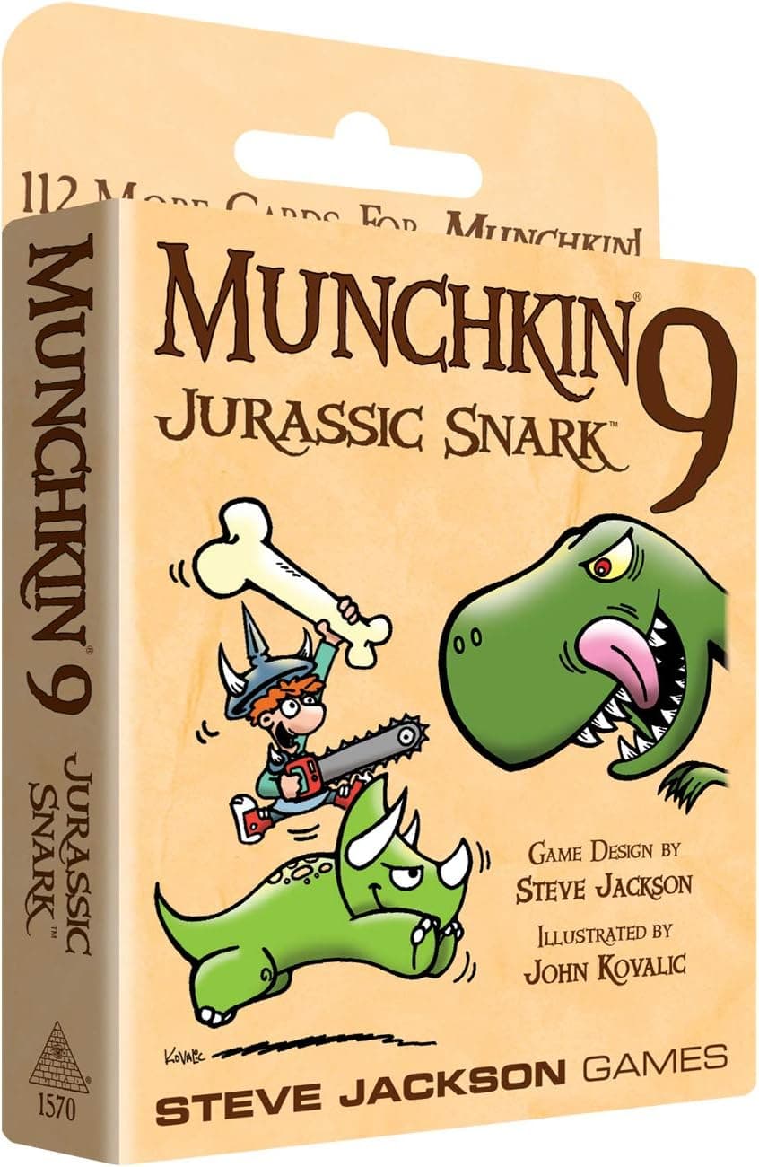 Steve Jackson Games Munchkin 9 – Jurassic Snark Card Game (Expansion) |112-Card Expansion | Adults, Kids, & Family Game | Fantasy Adventure RPG | Ages 10+ | 3-6 Players | Avg Play Time 120 Min