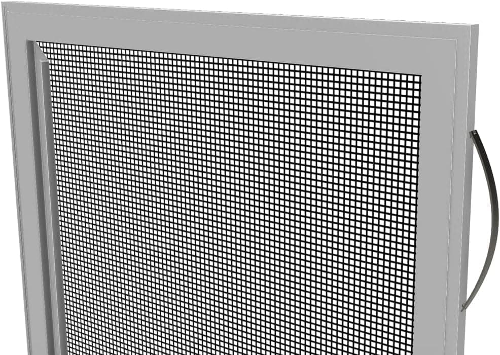Custom Window Screen Replacement - Fully Assembled, Extruded, Slider Screen (SL7). The SL7 Uses Two Leaf Springs to Help Secure The Screen in Your Window & a Pull Rail for Easy Installation & Removal
