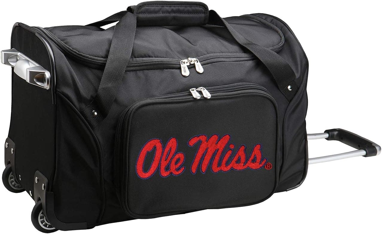 NCAA Wheeled Duffel Bag, 22-inches
