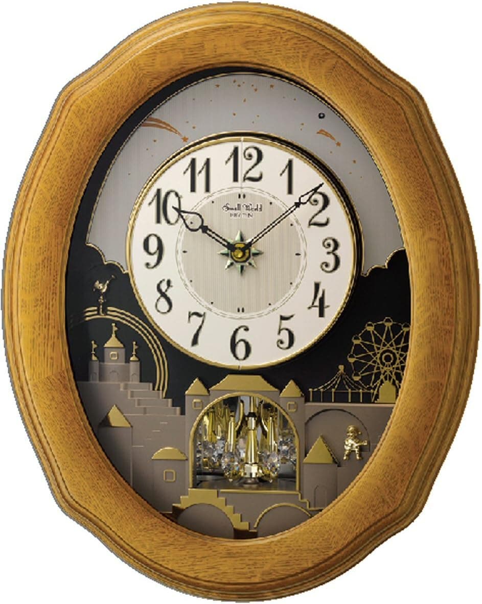 Rhythm Clocks Timecracker Golden Oak II by