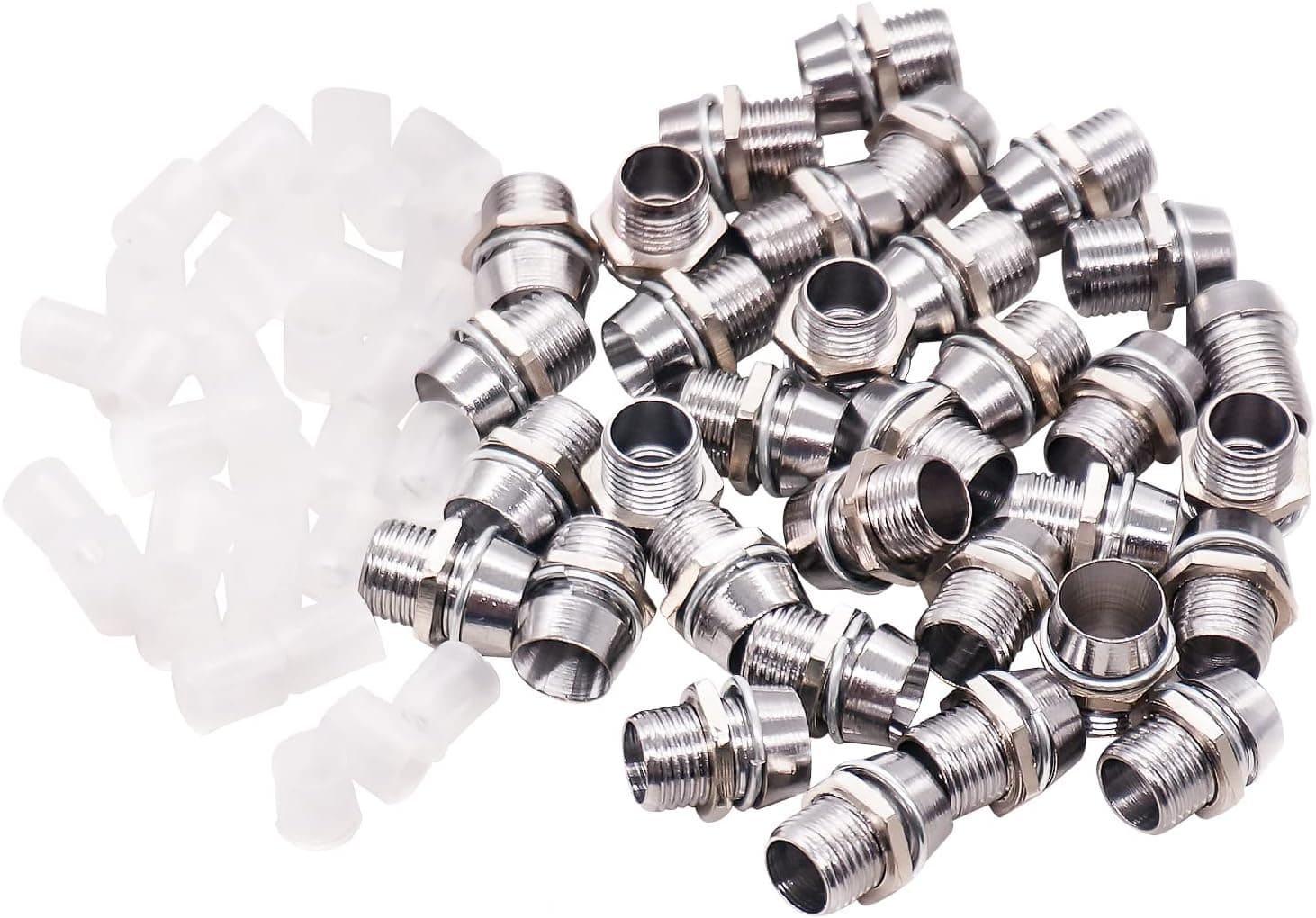 mankk 30PCS 5mm Light Emitting Diode LED Holder Mount Panel Display Accessory Copper Thread Socket Base Round Lamp Emitting Diode Mount Panel for Light-Emitting Diode Lighting M-009-5mm