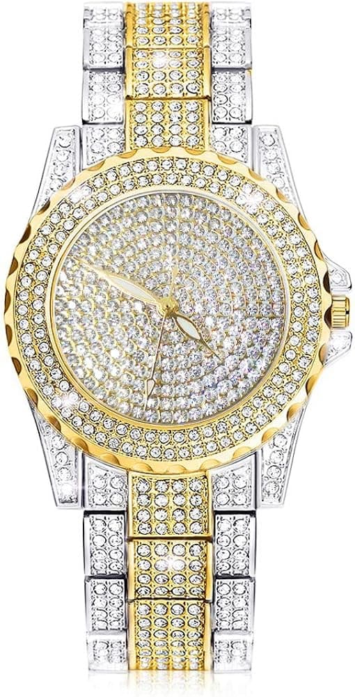 Ladies Dress Watch Luxury Quartz Small Face Diamond Shining Bling Watches Silver Analog Watch for Women Waterproof Gifts for Women