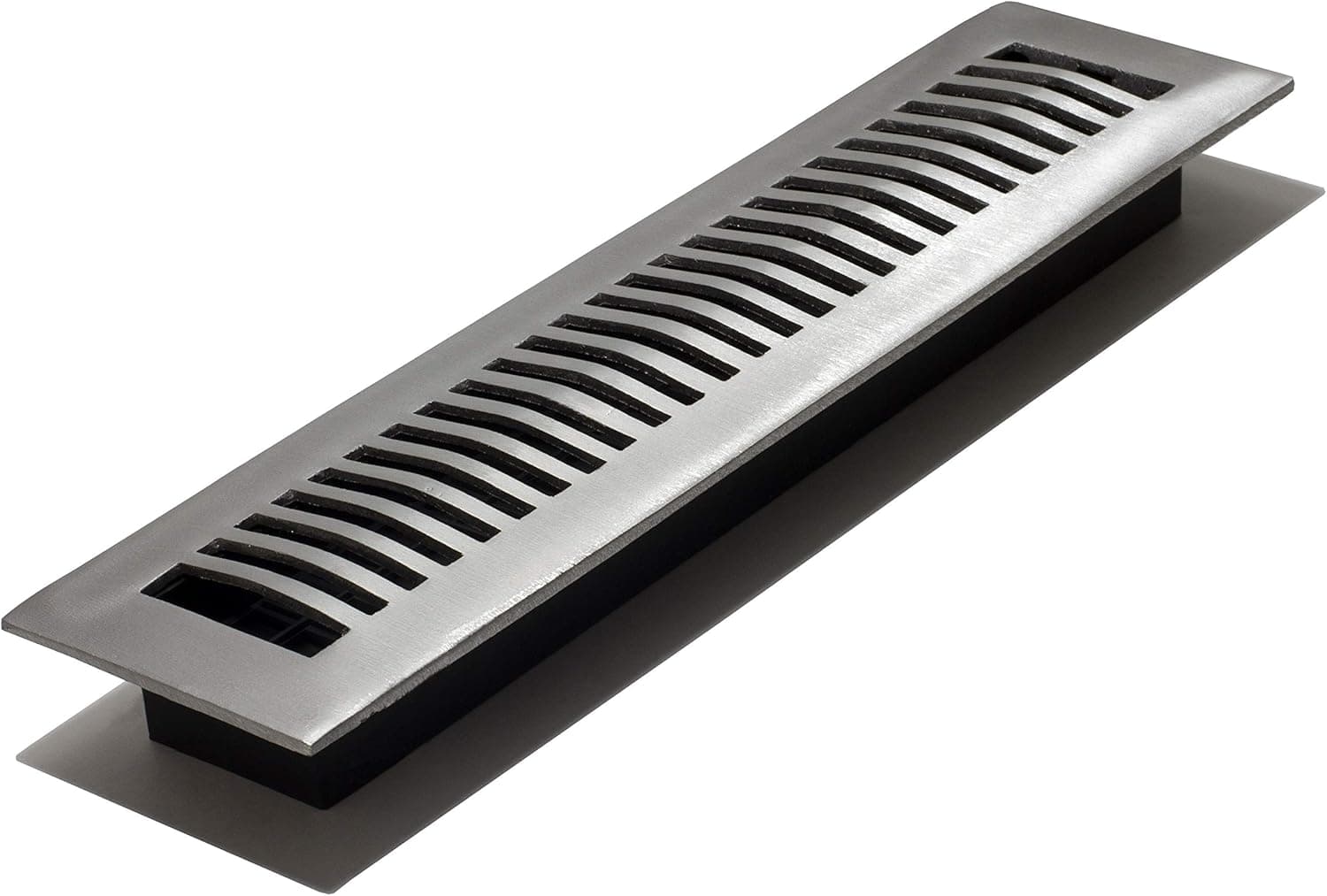 Decor Grates LA214-NKL 2-Inch by 14-Inch Aluminum Floor Register, Nickel