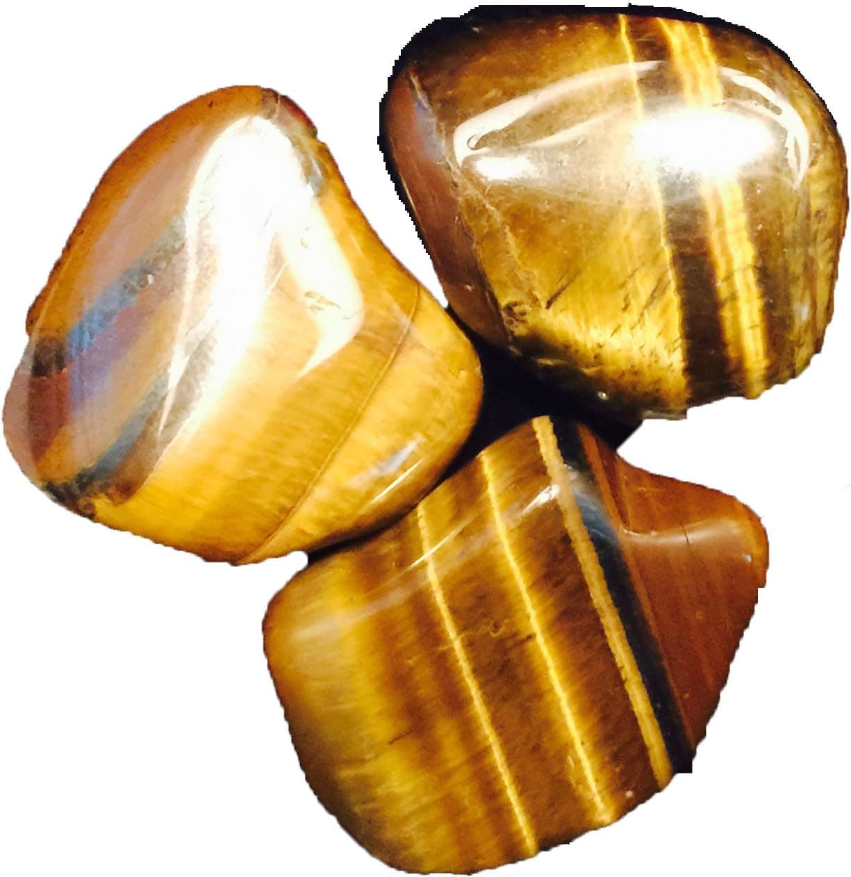 Treasure Essentials Natural Tiger Eye (One Gold Tiger Eye Stone)