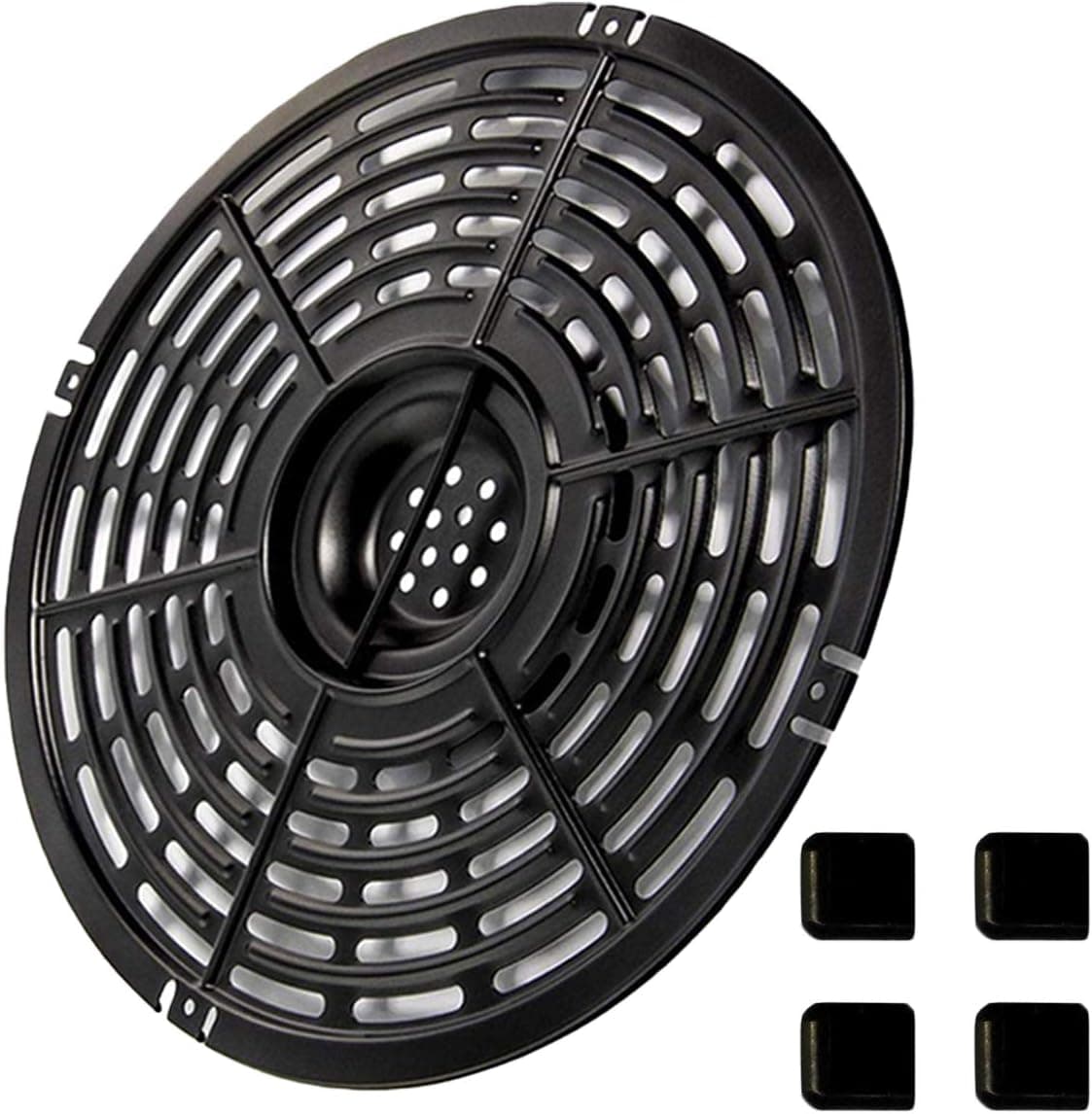 KGPLOME Air Fryer Replacement Grill Pan Fit for Power Dash Chefman 5 QT,COSORI,NUWAVE, POWER XL Air Fryers, Non-Stick Air fryer Grill Plate, Dishwasher Safe - 8.74 Inch