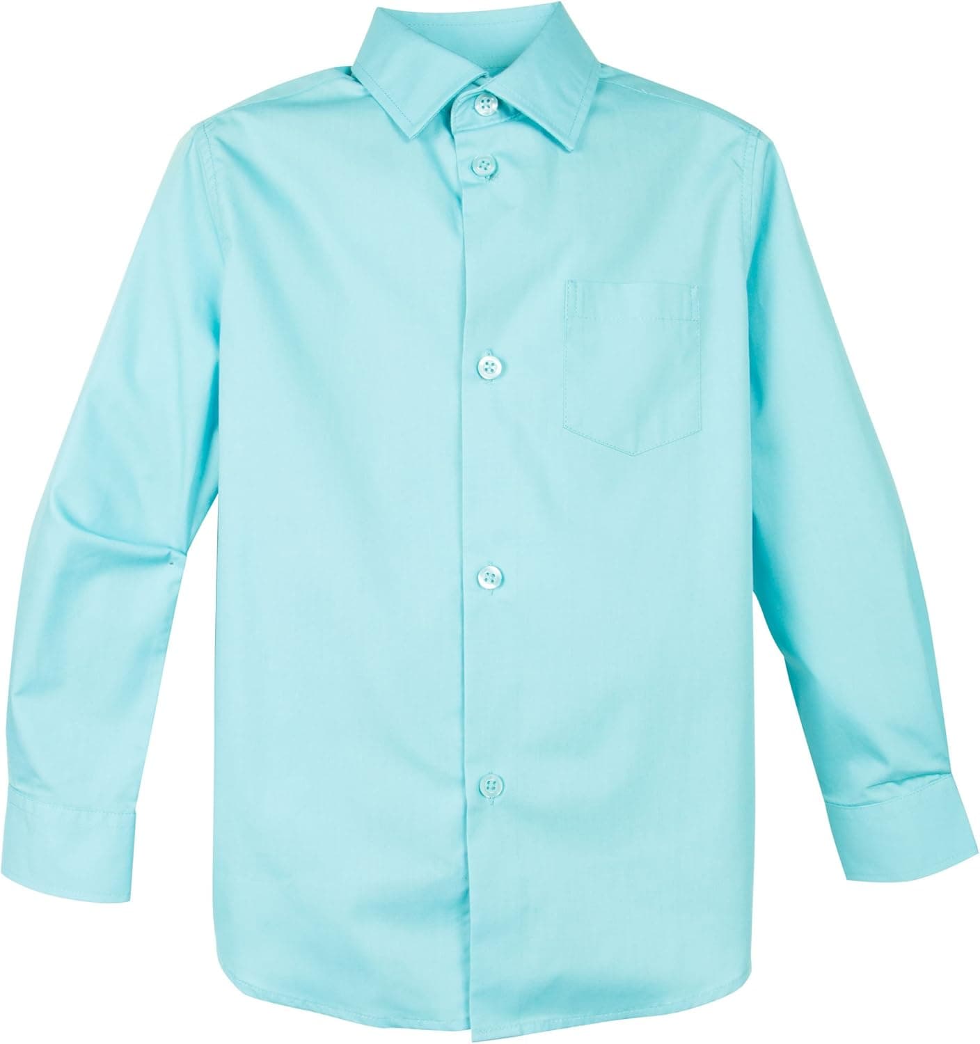 Spring Notion Boys' Long Sleeve Dress Shirt for Boys Kids Toddlers