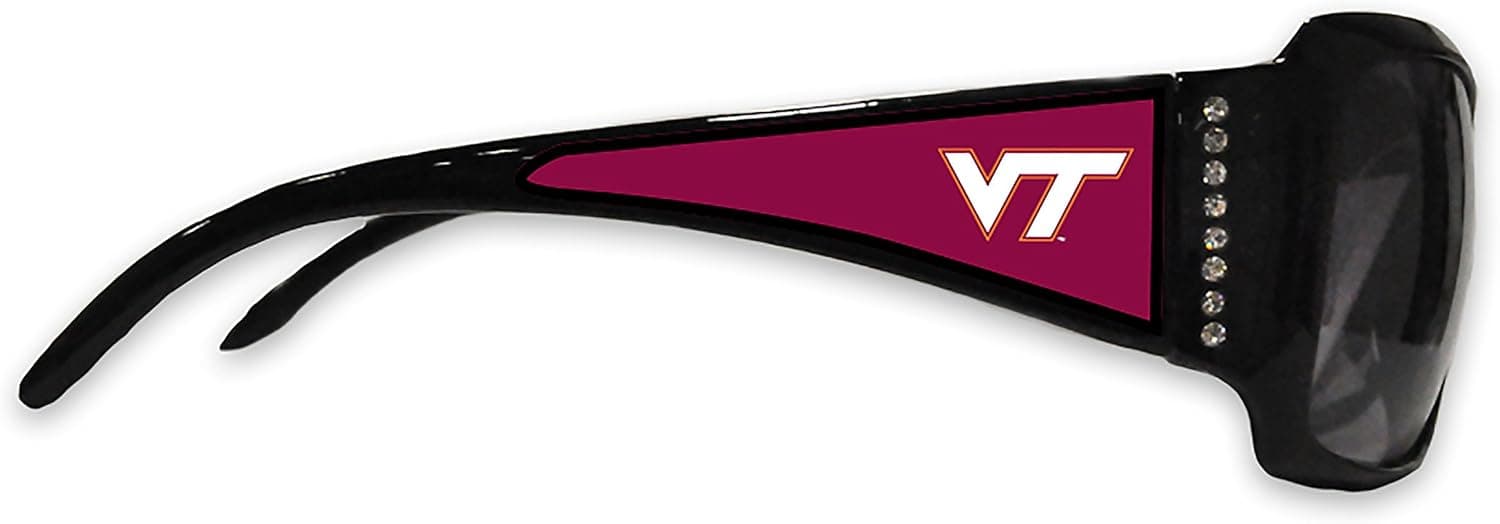 Virginia Tech Black Ladies Fashion Sunglasses with Arm Logo