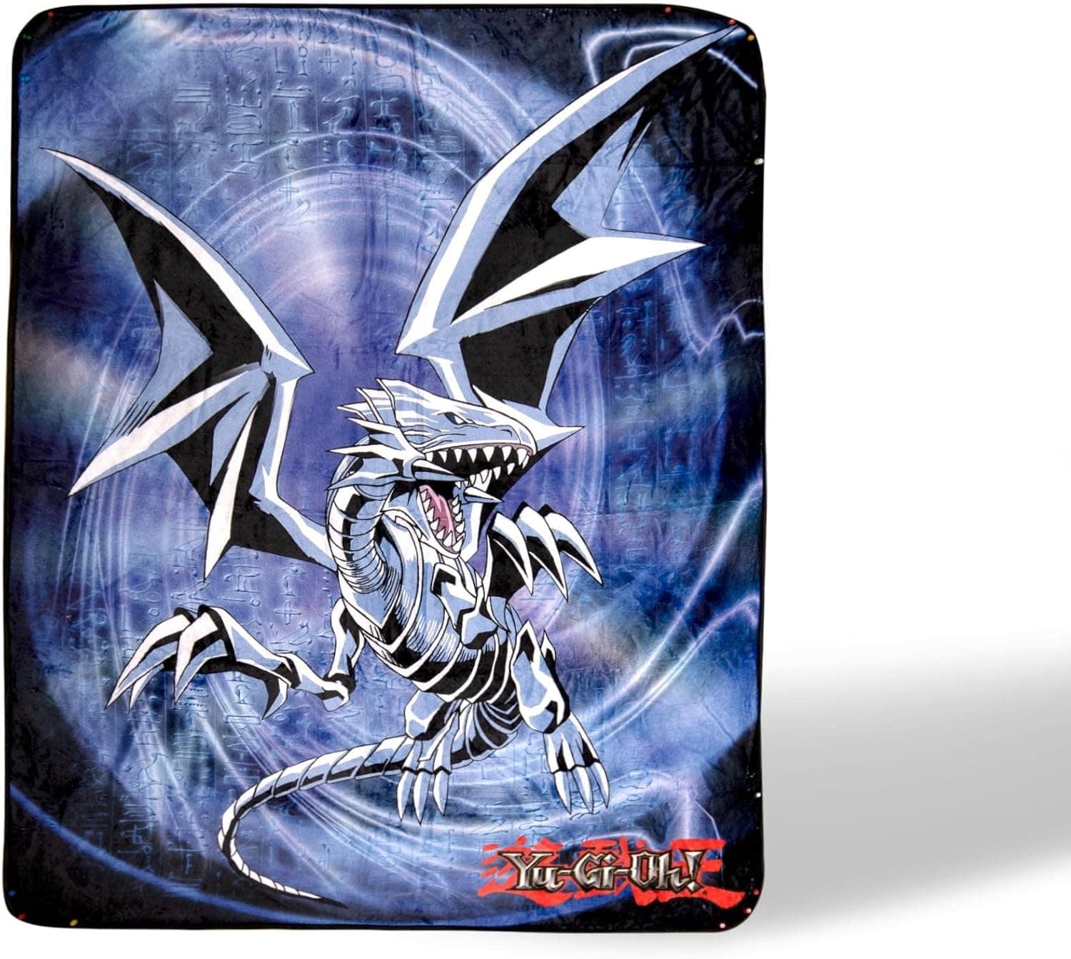 Yu-Gi-Oh! Blue-Eyes White Dragon Fleece Throw Blanket | 45 x 60 Inches