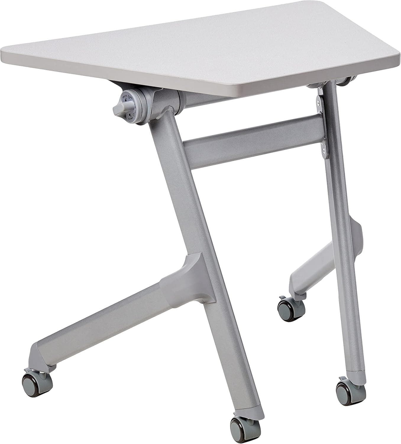 Safco Products Learn Nesting Trapezoid Desk, Small Corner Desk for Classrooms & Custom Classroom Layouts (Pebble Gray)