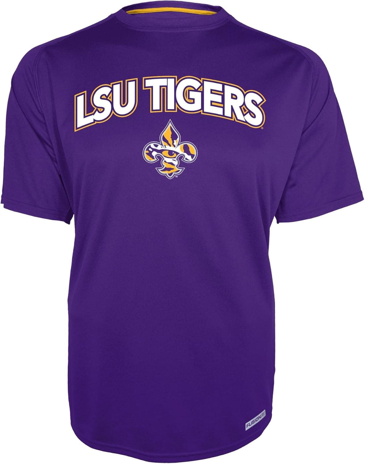 NCAA Men's LSU Tigers Men's P004786-CH008 Short Sleeve Crew RA Jersey