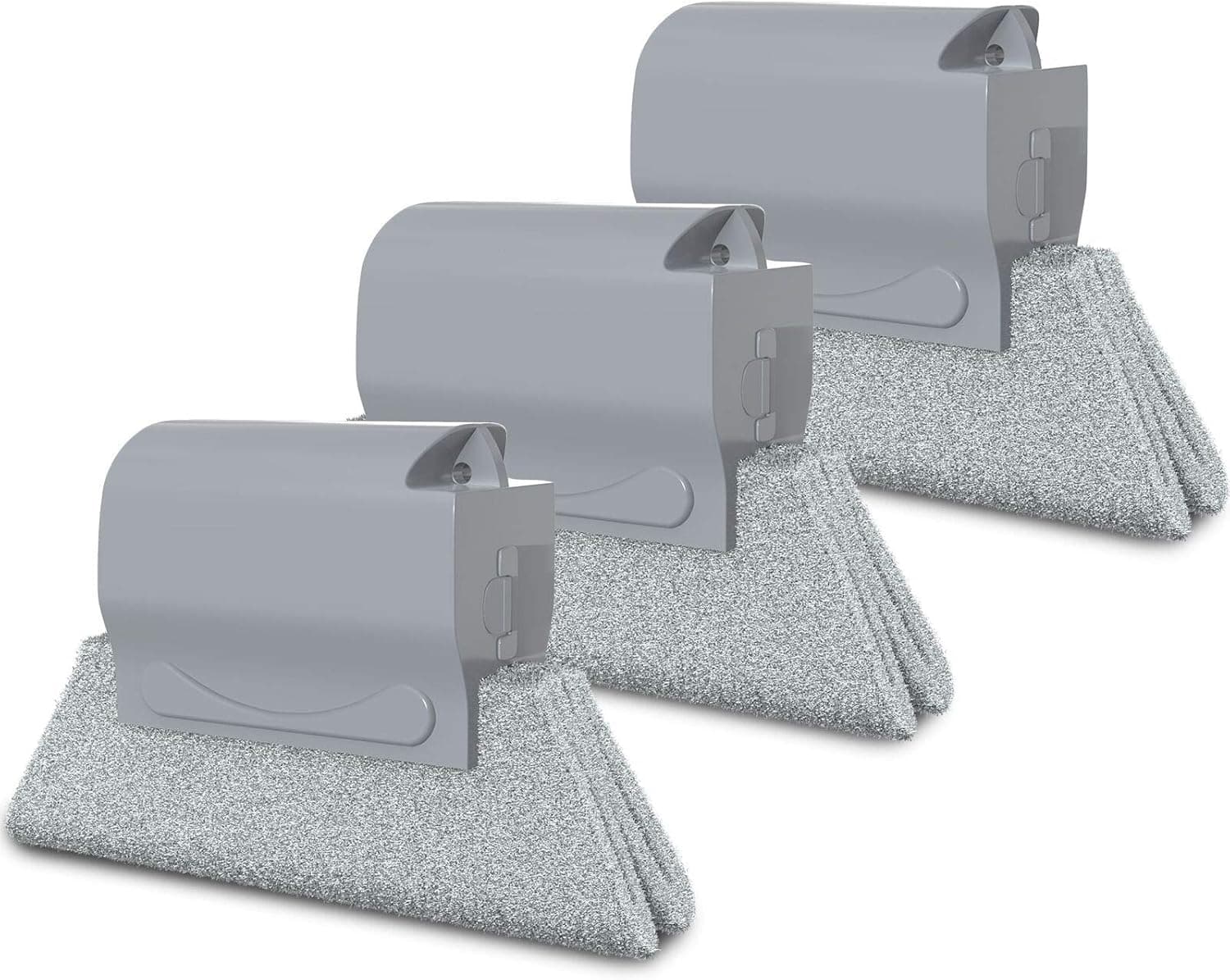 Geekboy Window Cleaning Tools Baseboard Cleaning Brush, Magic Crevice Gap Groove Cleaner for Kitchen - 3 Pack