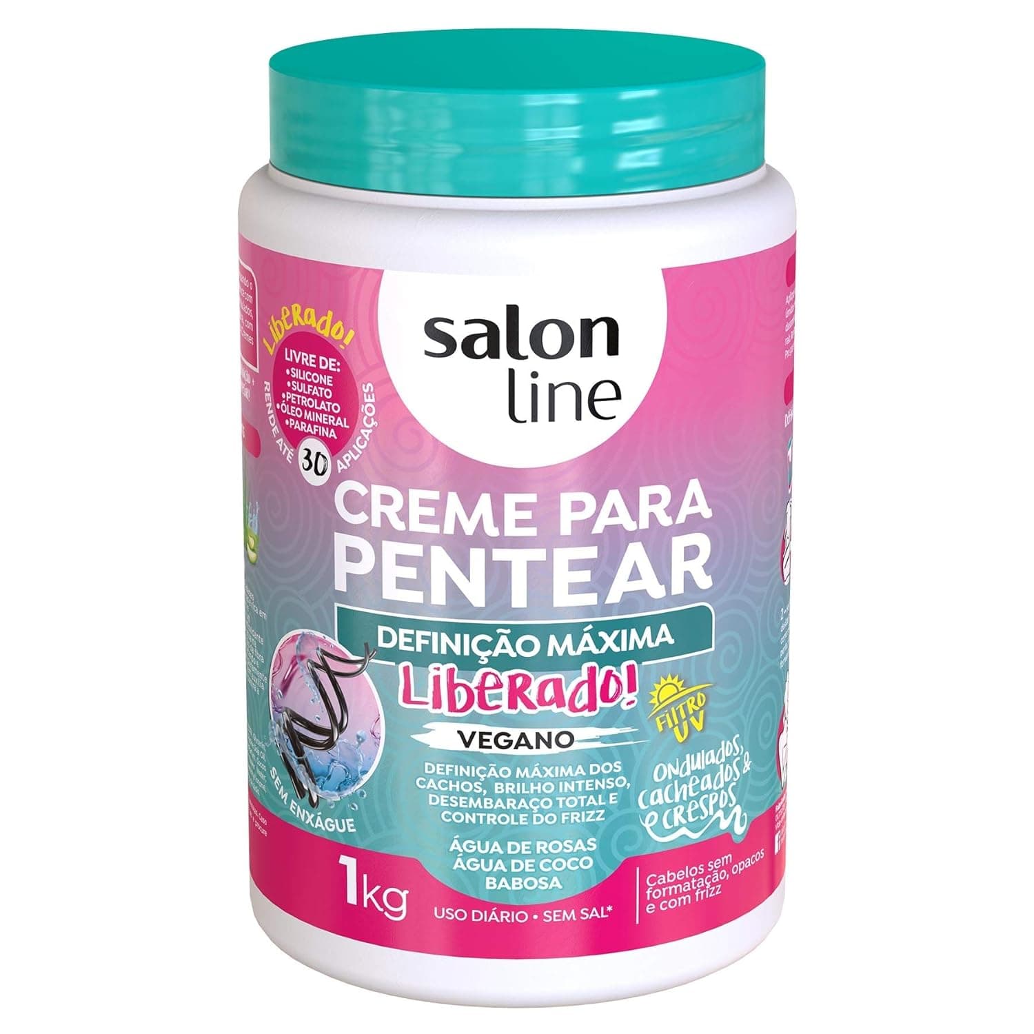 Salon Line - Linha Tratamento (Definicao Maxima) - Creme Para Pentear 1000 Gr Treatment (Maximum Definition) Collection - Combing Cream Net 35.27 Oz