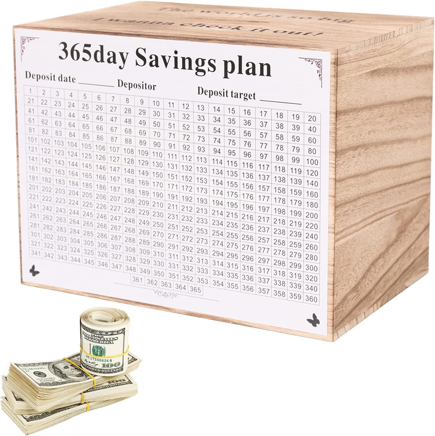 Adult Piggy Bank-Wooden Adult Piggy Bank,Money Bank.Suitable for Honeymoon Trips, Birthday Gifts, College Funds, car Funds.Can only Save but not take Out.Light Brown…