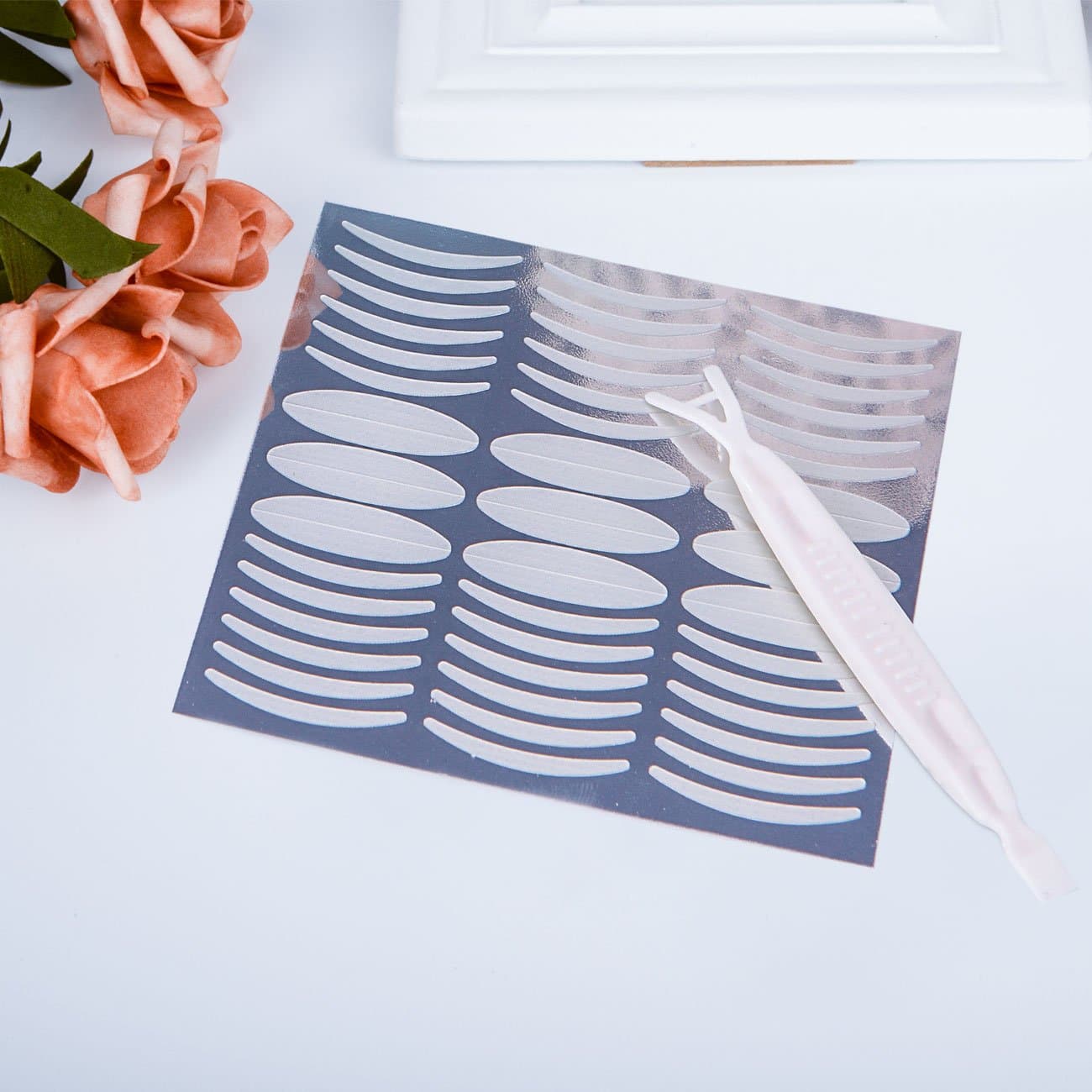 540PCS/270Pairs Invisible Single Side Fiber Double Eyelid Tape Stickers Perfect for Hooded, Droopy, Uneven, small eyes, or Mono-eyelids, 180PCS Slim + 360PCS Wide