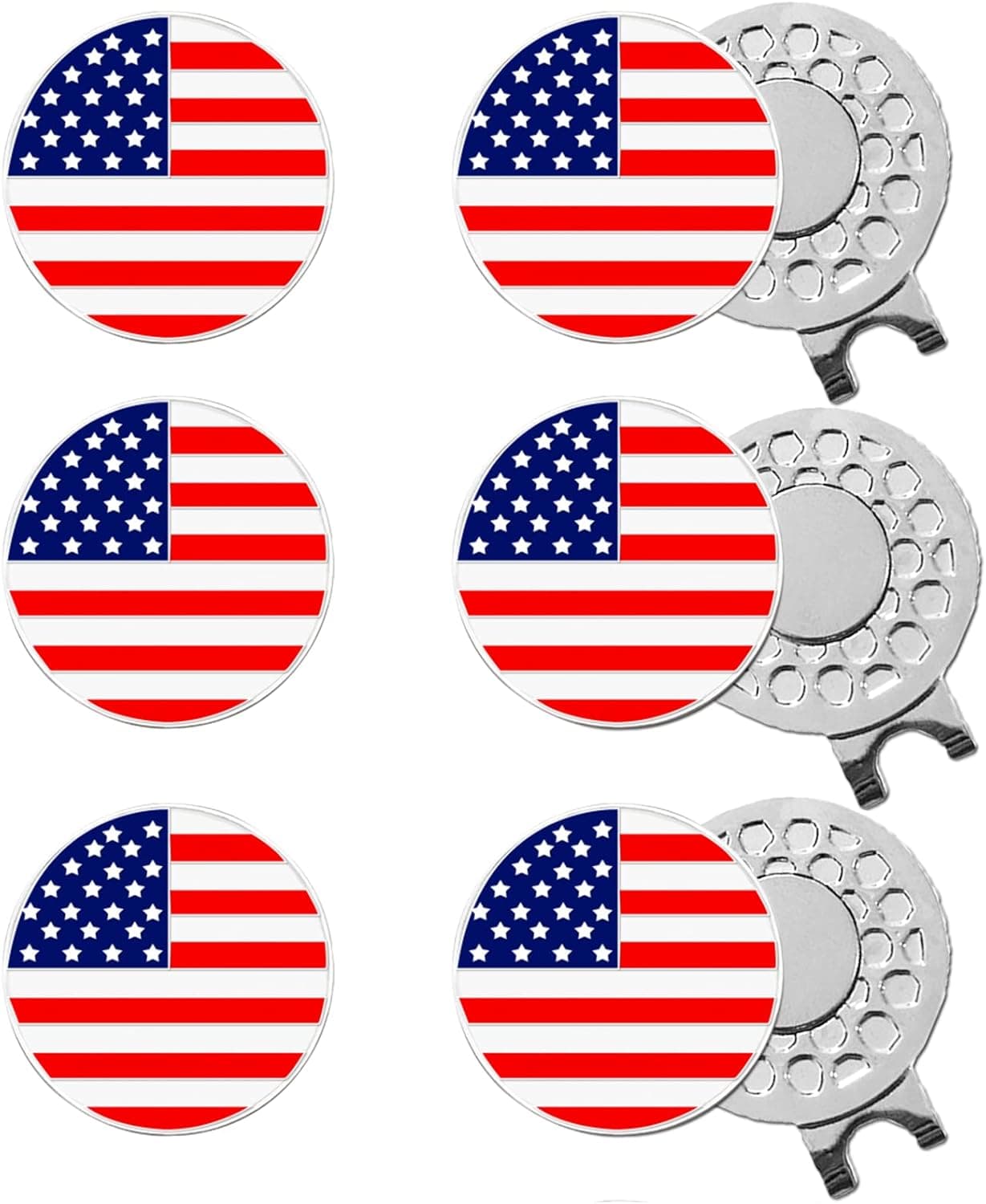 FINGER TEN Golf Ball Marker Hat Clips Magnetic Value Set for Men Women, Golf Cap Hat Clips Ball Marker Holder with Strong Magnet, Golf Gift for Golfer