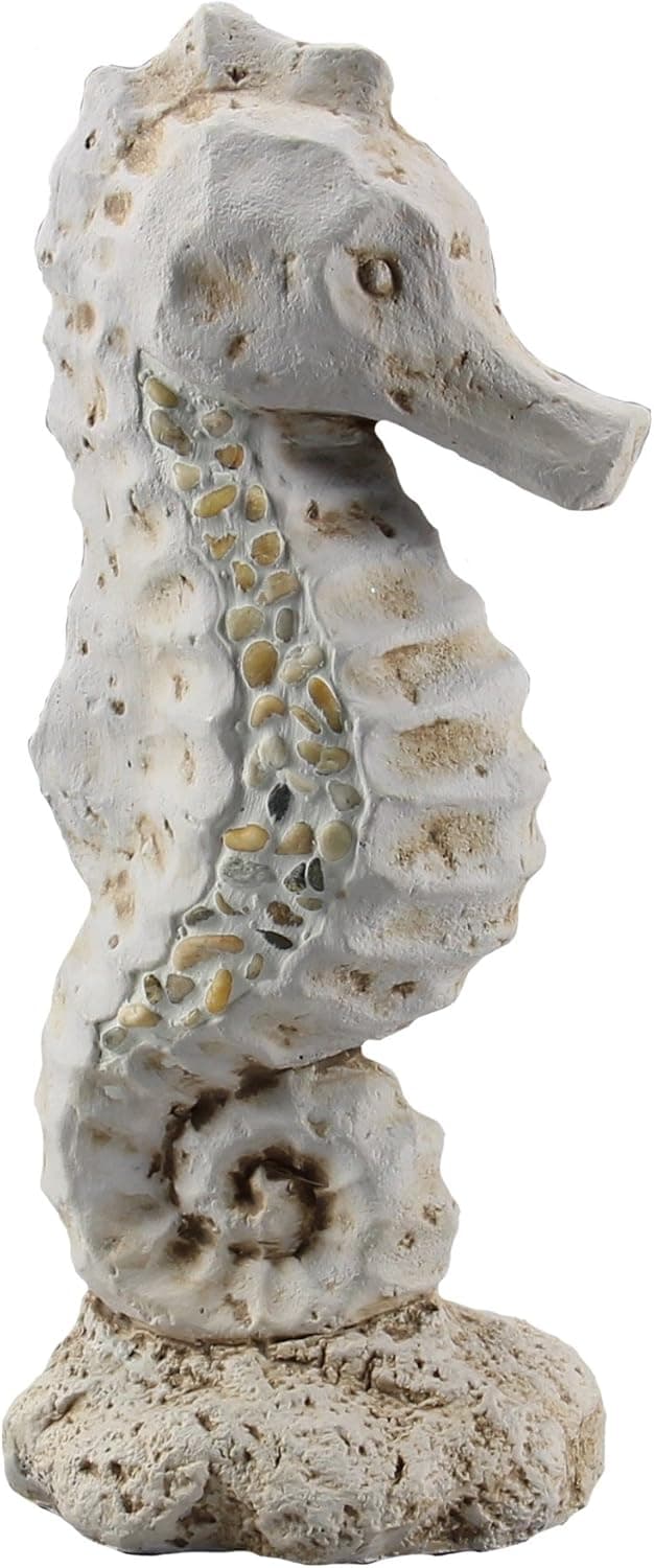 Young's Cement Seahorse Figurine, 10.75-Inch