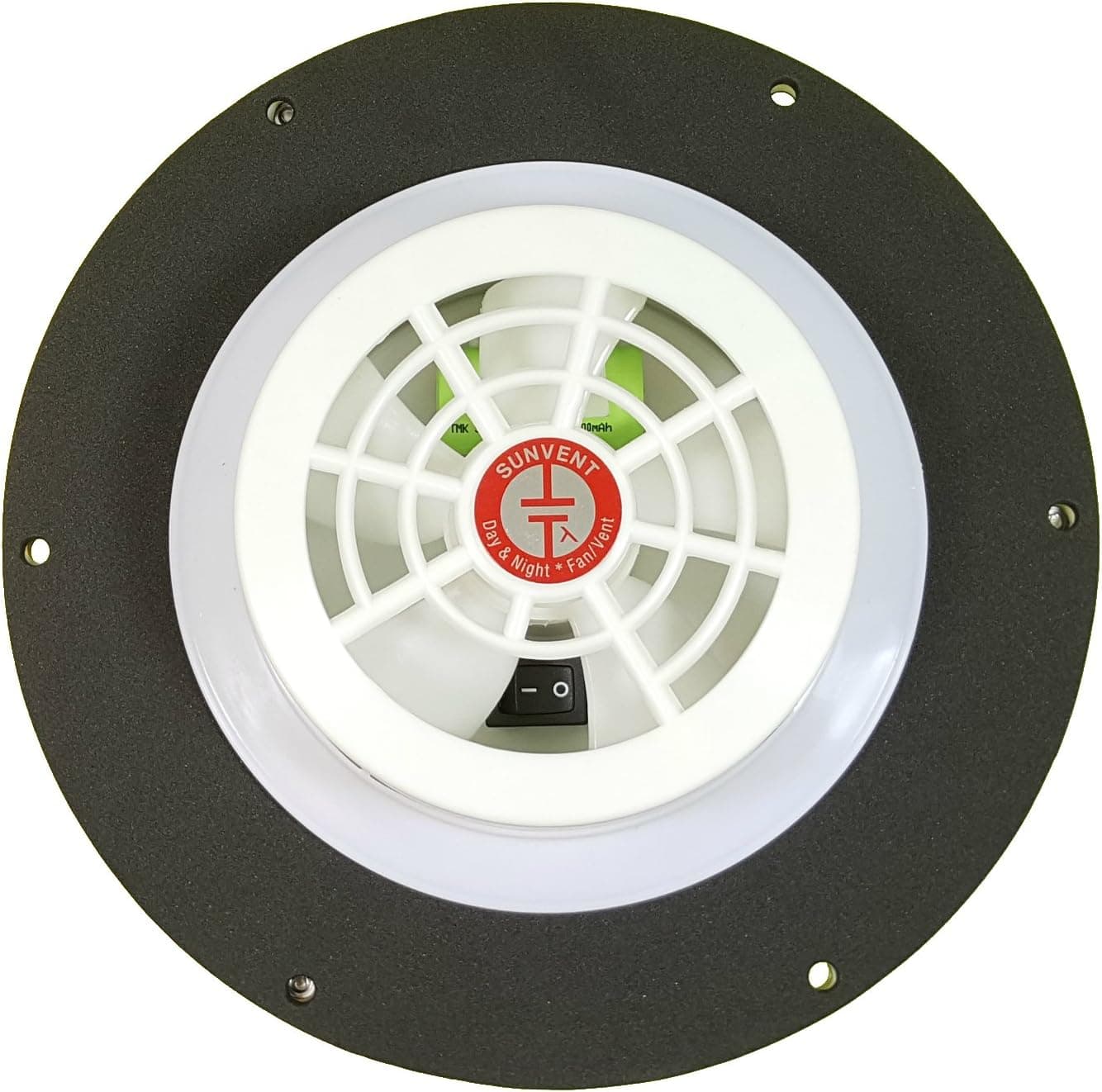 Sunvent SVT-224S Solar Ventilation Fan w/ Battery for Roof, Attic, RV, Boat, Greenhouse - Stainless Steel